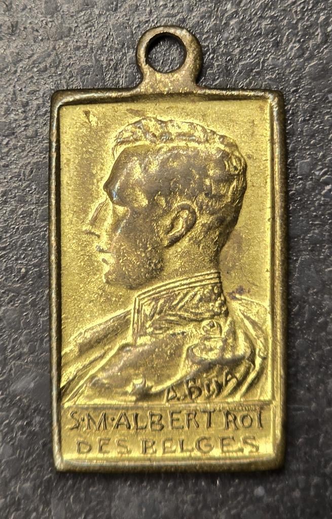 penning Albert I WO 1 - Bija, Postzegels en Munten, Ophalen of Verzenden