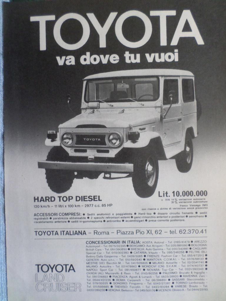 Toyota Land Cruiser Advertentie, Ophalen of Verzenden, Toyota