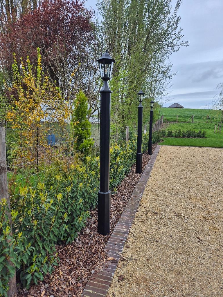 lantaarnpaal 3 stuks, Ophalen, Zo goed als nieuw, IJzer, Staande lamp