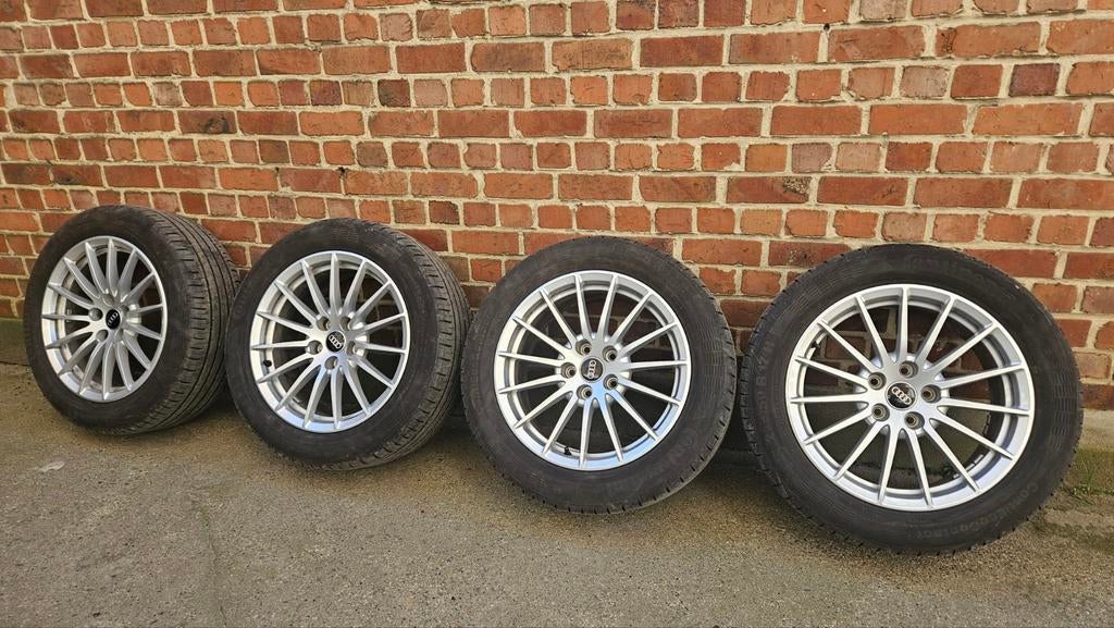 4 Jantes Audi 17” – 5x112 – Très bon état, 17 pouces, Pneu(s)