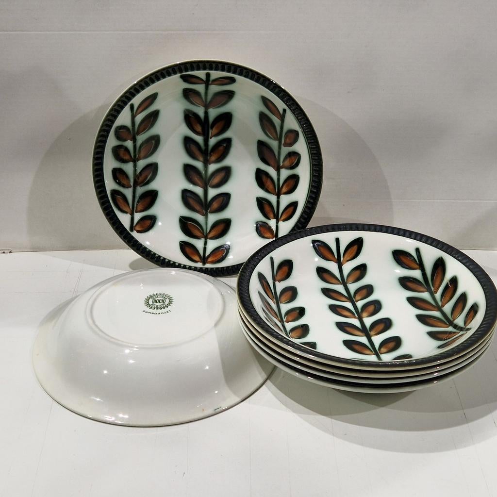 boch Rambouillet soepborden , 6 stuks , als nieuw, Antiek en Kunst, Ophalen of Verzenden