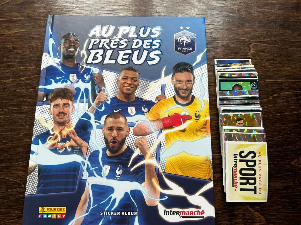 Panini Frankrijk ‘ au plus pres de blues 2022’ compleet, Hobby en Vrije tijd, Stickers en Plaatjes, Ophalen of Verzenden, Zo goed als nieuw