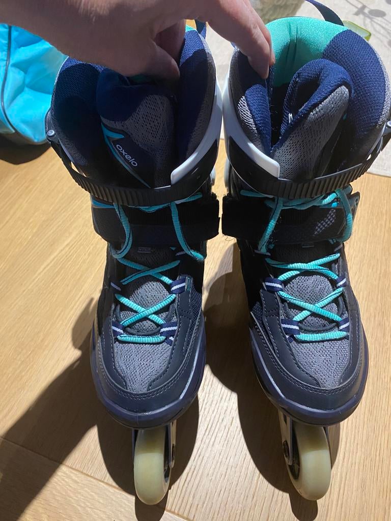 Skeelers Oxello maat 40 - inclusief opbergtas en beschermers, Sport en Fitness, Skeelers, Zo goed als nieuw, Inline skates 4 wielen