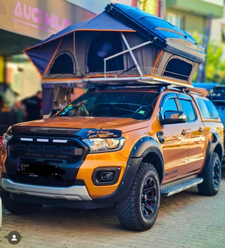 Daktent voor 4 personen met hardtop (200cmx200cm)open afmet, Caravans en Kamperen, Ophalen, Zo goed als nieuw, Tot en met 4