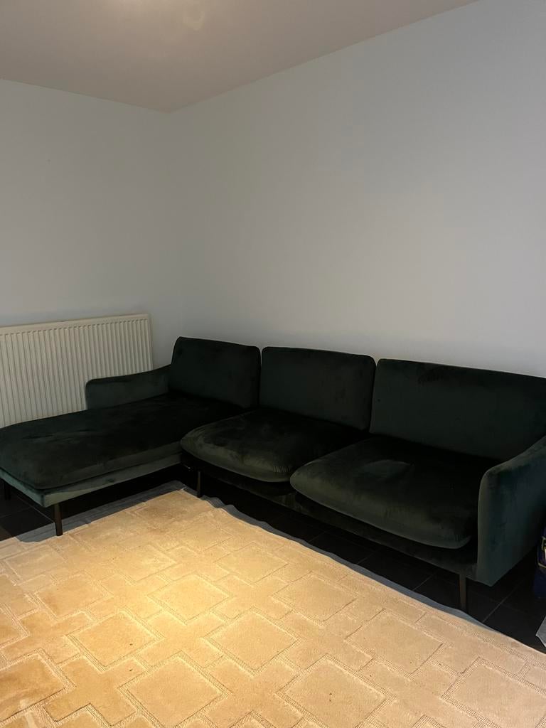 Siège d'angle 3 places vert, Maison & Meubles, Enlèvement, Comme neuf