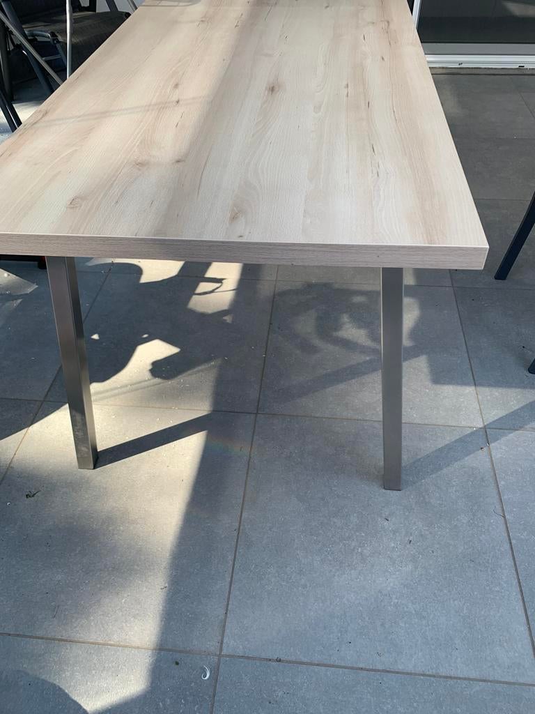 Eettafel licht grenen, Huis en Inrichting, Tafels | Eettafels, Ophalen, 100 tot 150 cm, 50 tot 100 cm, Zo goed als nieuw