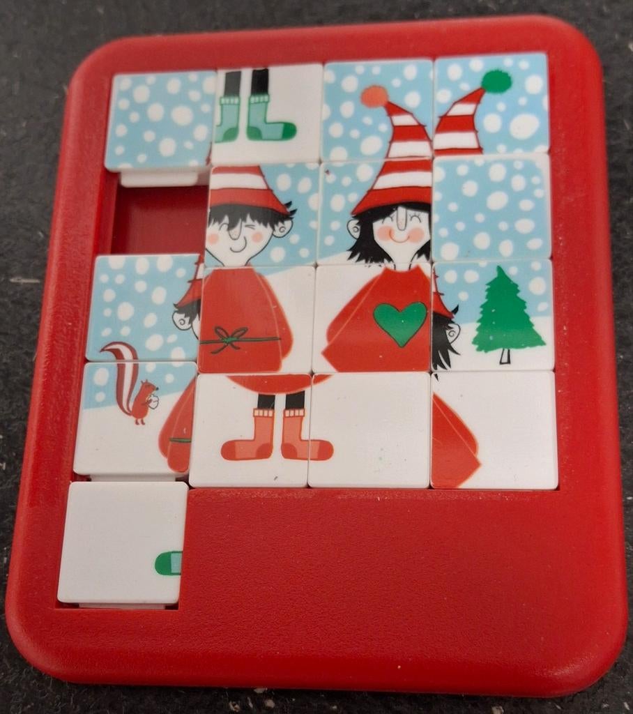 Schuifpuzzel Kerstmis Elfen, Ophalen of Verzenden, Zo goed als nieuw