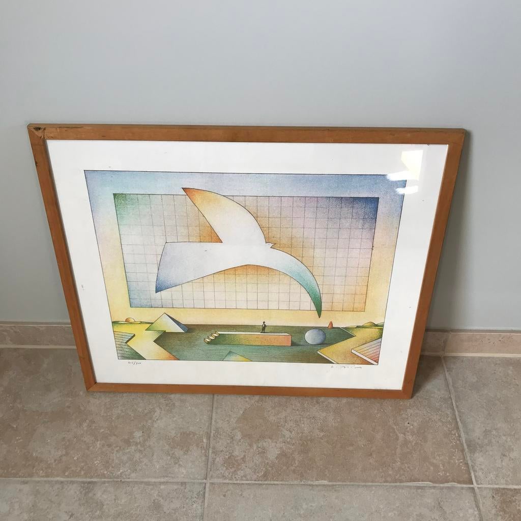 Lithografie Josse Goffin, Antiek en Kunst, Ophalen