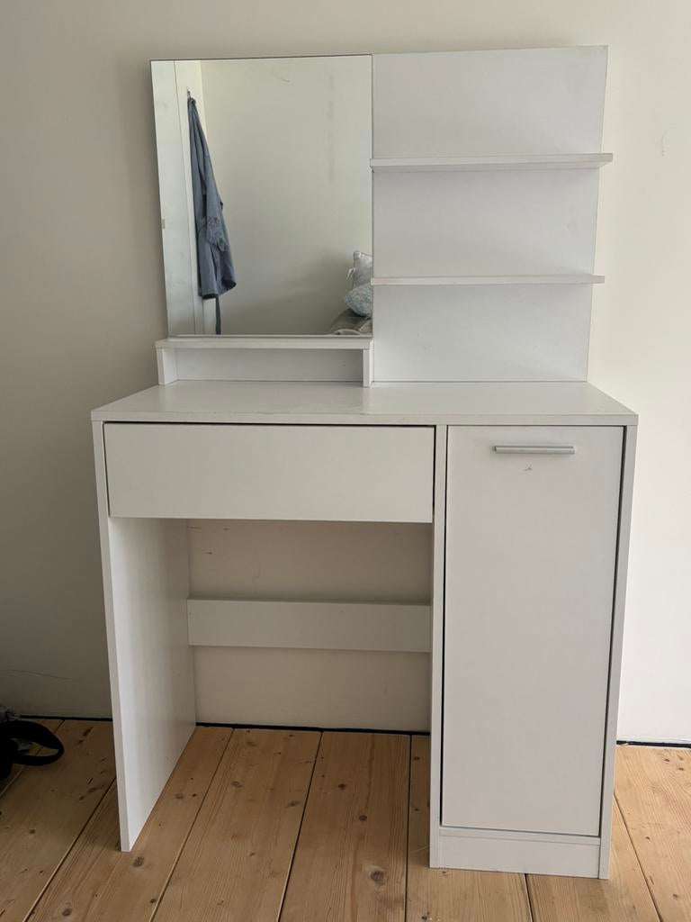 Coiffeuse blanche, Maison & Meubles, Enlèvement, Utilisé