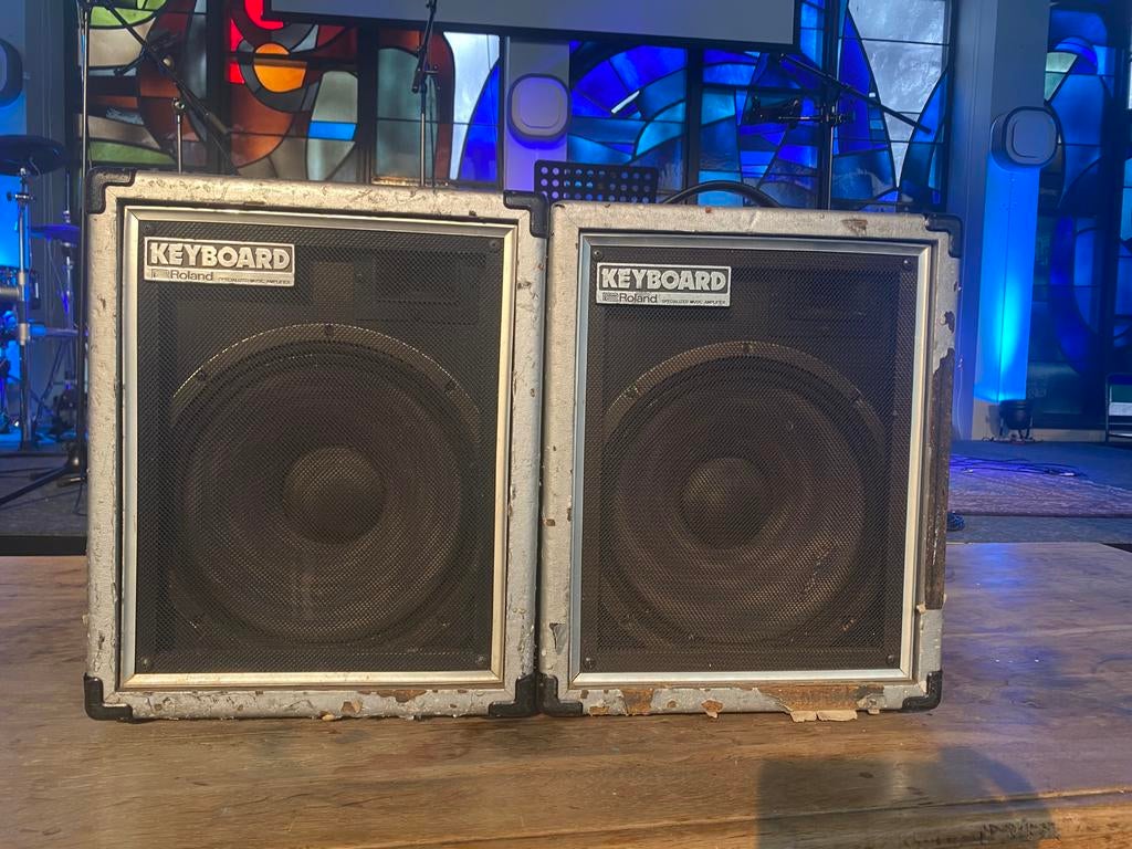 2 Roland Cube 60 | Keyboardversterkers, Enlèvement, Utilisé, Moins de 500 watts, Ampli clavier