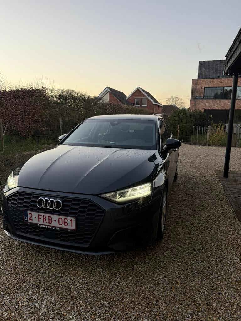 Audi A3 Sportback 40 TFSI e S tronic, Auto's, Audi, Zwart, Leder, 5 zetels, Hybride Elektrisch/Benzine