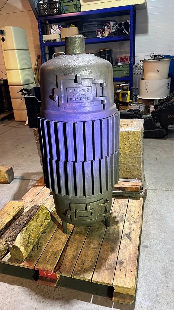 Super dikke houtkachel Denis, Huis en Inrichting, Ophalen, Zo goed als nieuw, Vrijstaand, Hout