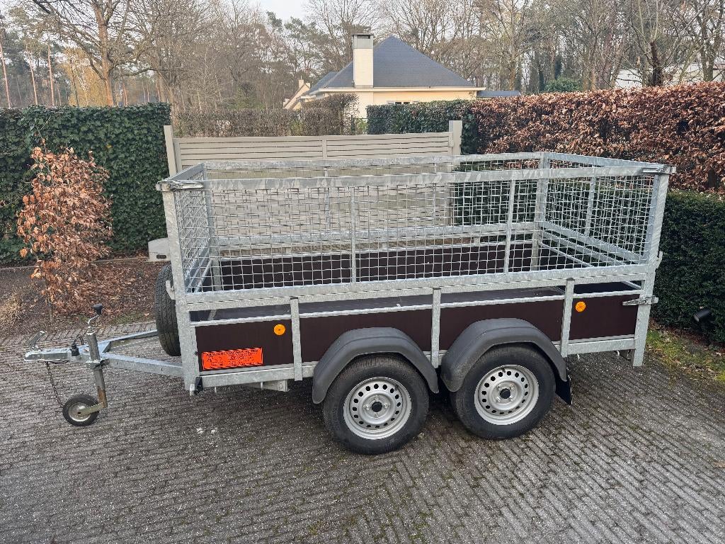 Remorque à vendre - Double essieu - 750 kg, Enlèvement, Utilisé