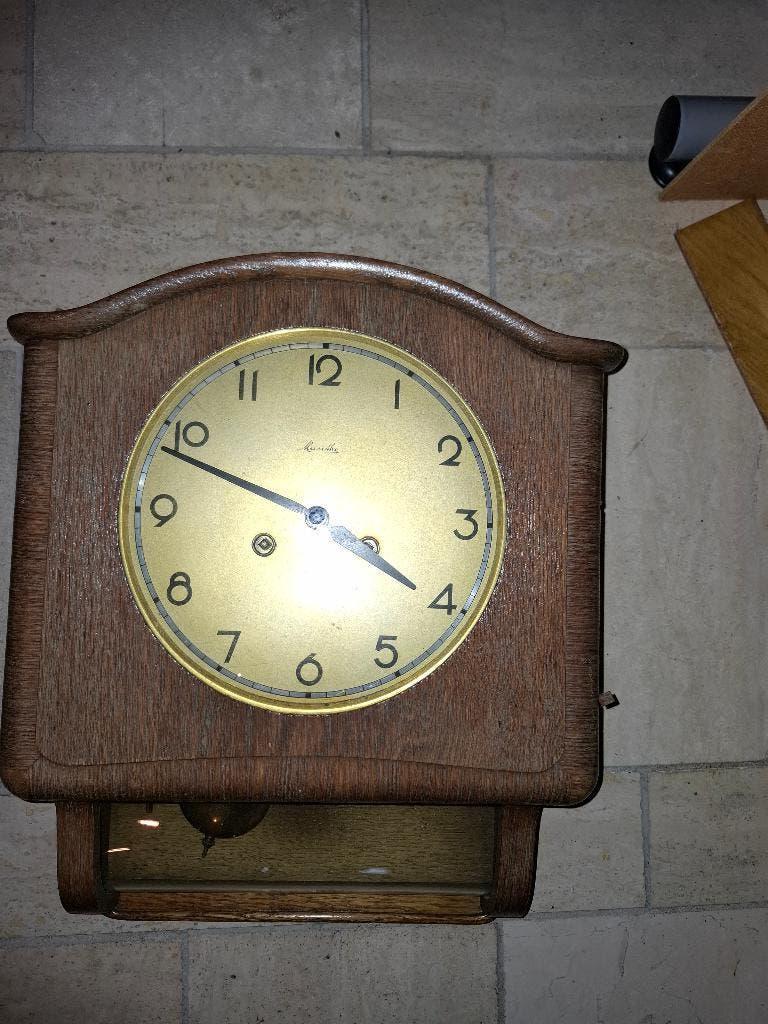 vintage wandklok Mauthe, Antiquités & Art, Antiquités | Horloges, Enlèvement