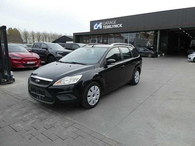 Ford Focus Break 2.0 TDCi 110pk Automaat Trend '09 316000km, Auto's, 188 g/km, Zwart, 108 pk, Lederen bekleding