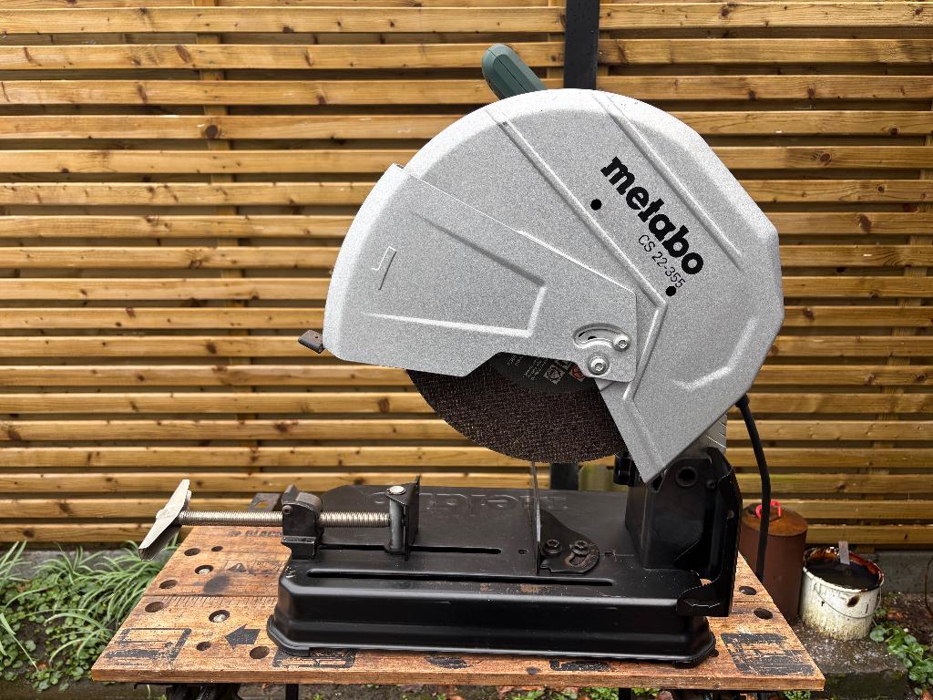 Metabo Metaal afkortzaag, Doe-het-zelf en Bouw, Ophalen, 70 mm of meer, Zo goed als nieuw, Afkortzaag