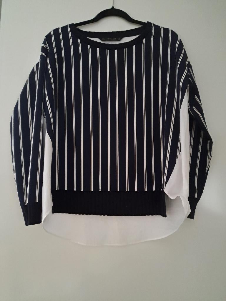 Mooi blouse Zara maat L, Blauw, Zara, Maat 42/44 (L), Ophalen of Verzenden