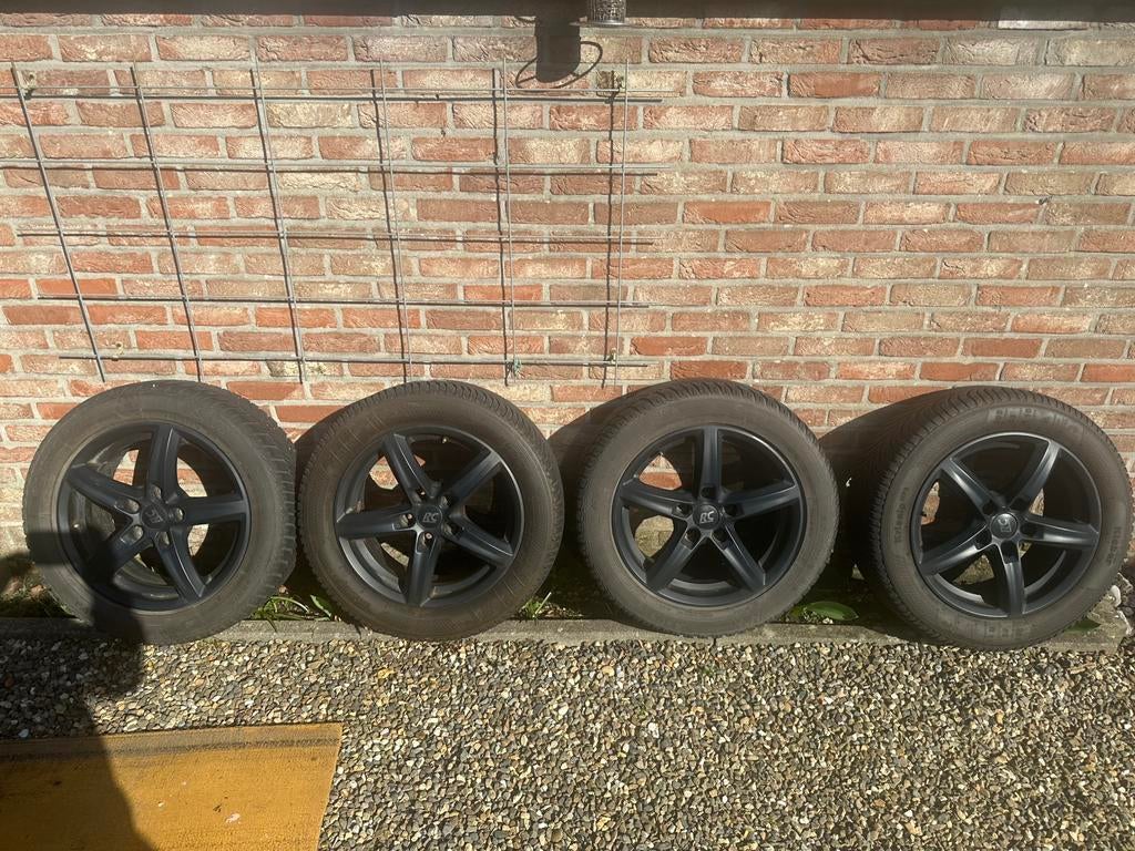 ⚠️ Brock RC24 mat zwart 5 x 114,3 winterwielen ⚠️, Auto-onderdelen, Banden en Velgen, Ophalen, 16 inch, Winterbanden, Band(en)