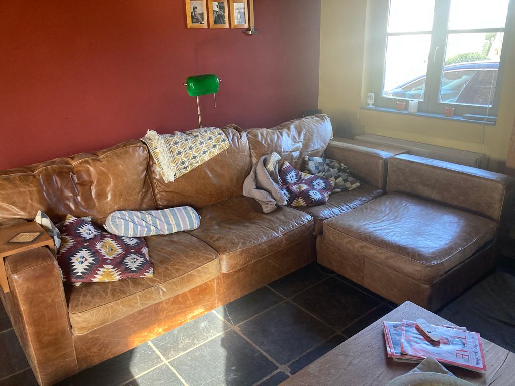 fauteuil en cuir, 125 cm ou plus, 150 cm ou plus, Enlèvement, Utilisé