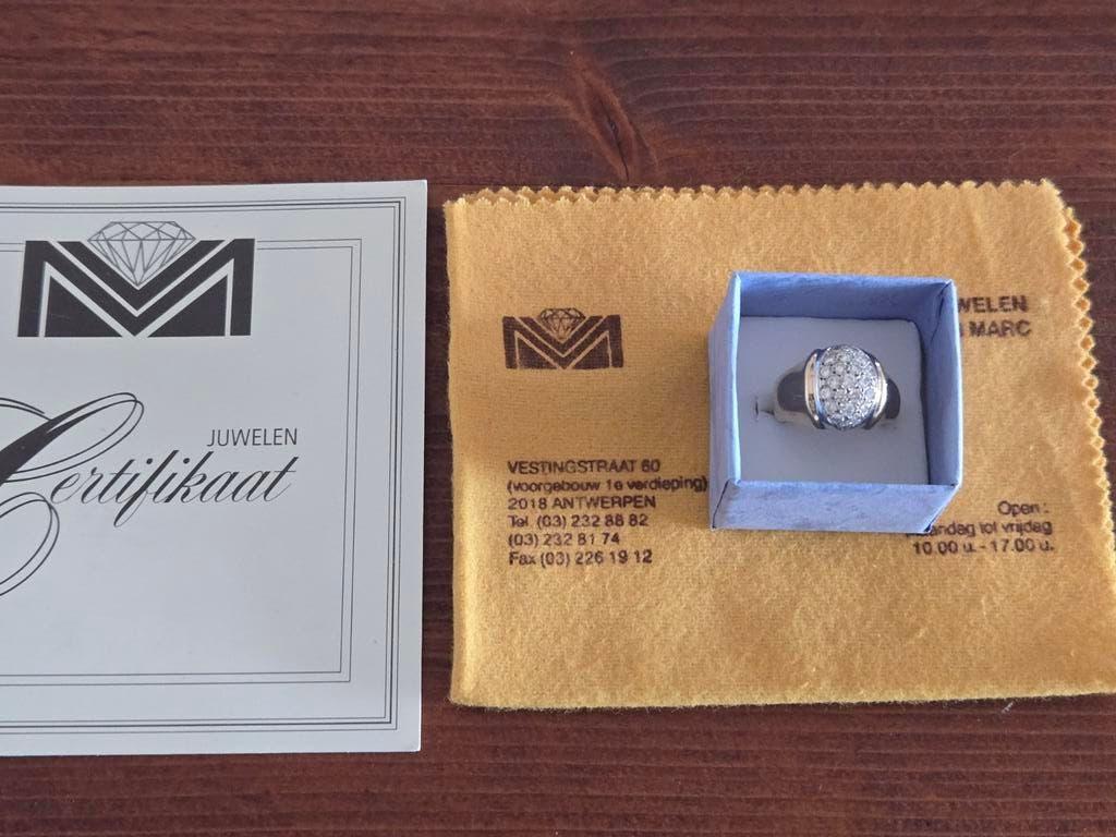 Belle bague rose en or massif 18 carats avec certificat, Bijoux, Sacs & Beauté, Bagues, Enlèvement ou Envoi, Neuf, Or, Or