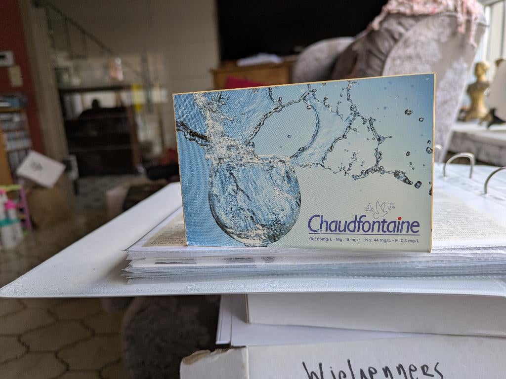 Chaudfontaine, Collections, Marques & Objets publicitaires, Enlèvement ou Envoi, Utilisé, Autres types