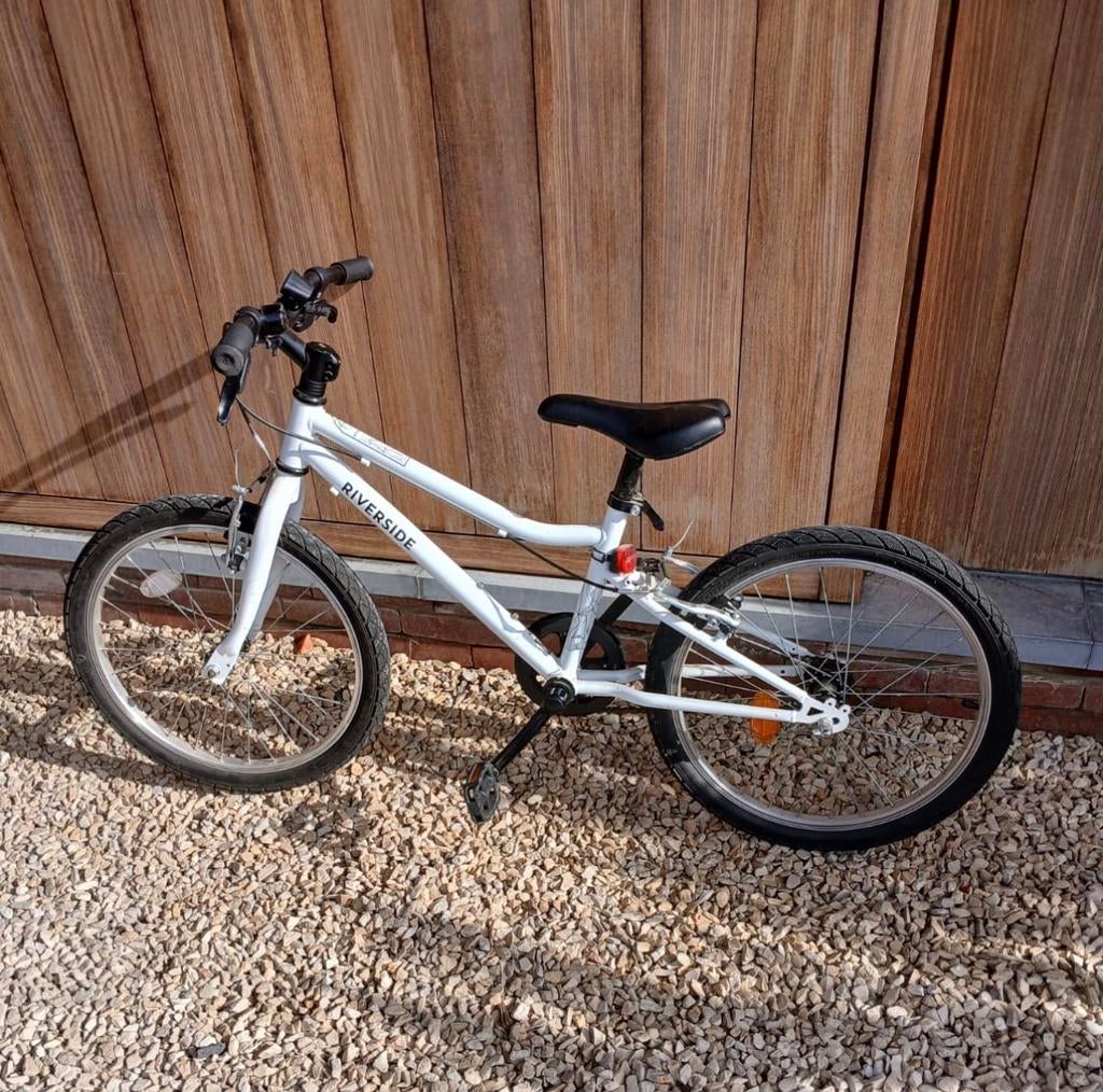 Kinderfiets wit in goede staat, Ophalen, Gebruikt