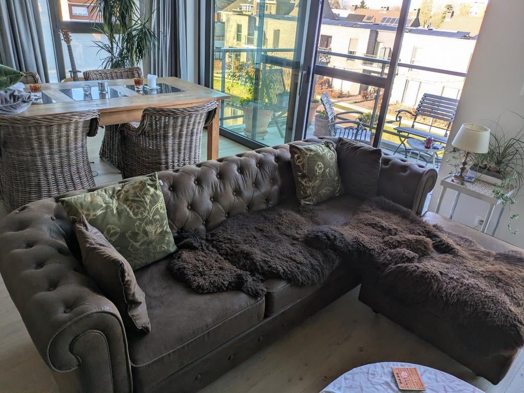 Hoekbank Chesterfield, Maison & Meubles, Canapés | Coins salons complets, Enlèvement