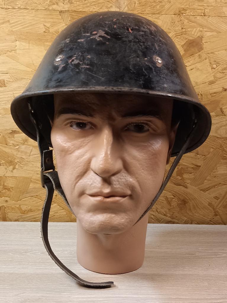 Casque Néerlandais M34 avec jugulaire ww2, Collections, Envoi, Armée de terre, Autres types