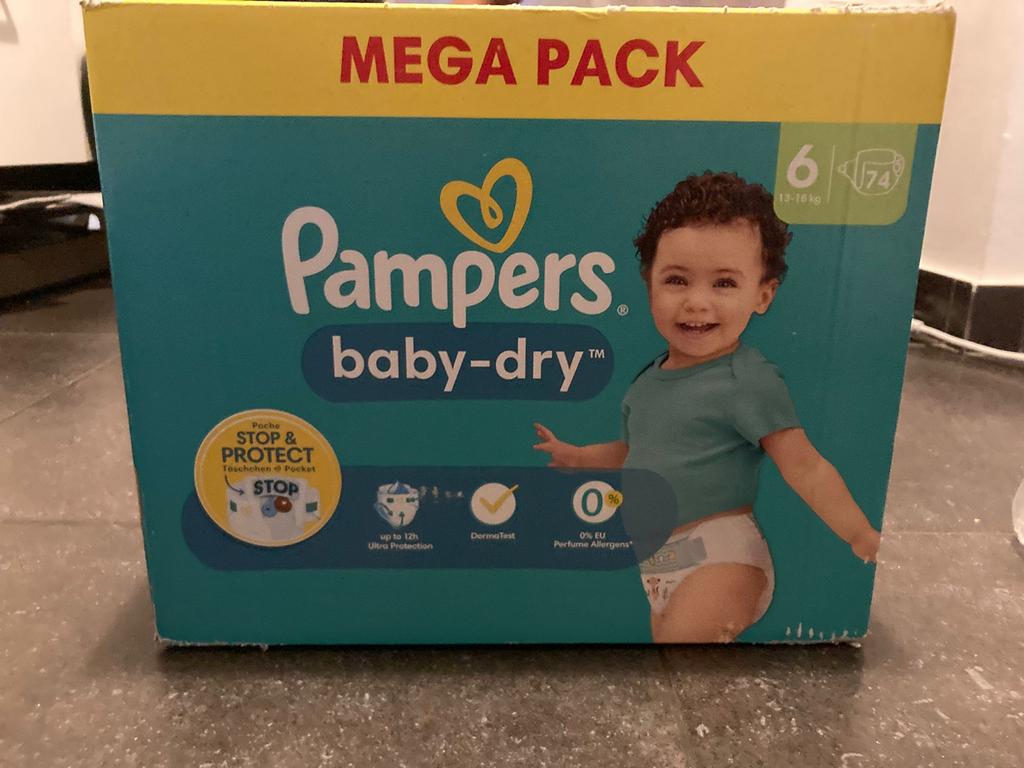 Pampers baby dry plusieurs tailles disponibles, Enfants & Bébés, Neuf, Autres marques, Enlèvement, Autres types