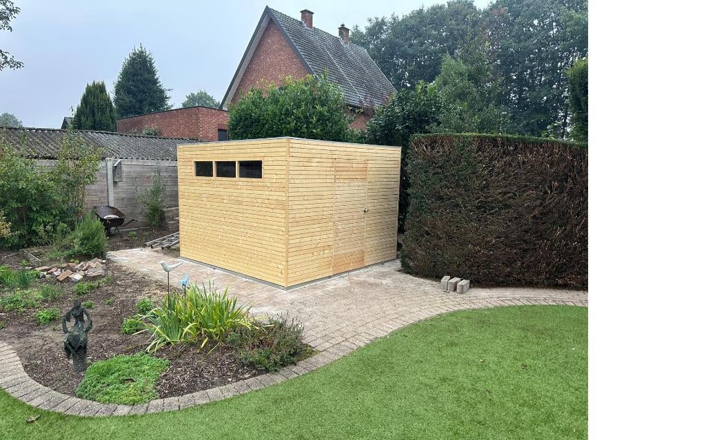 NIEUW Modern houten tuinhuis 7202, Verzenden, Nieuw