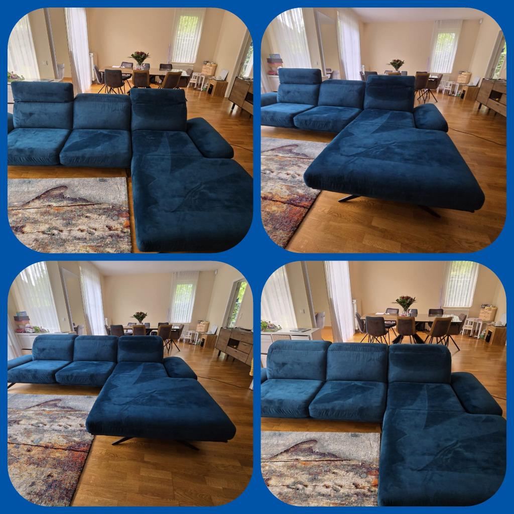 canapé de haute qualité presque neuf, Maison & Meubles, Tissus, Quatre personnes ou plus, Enlèvement, Angle sofa - Xooon- PAXOS - 3 seats + longchair right