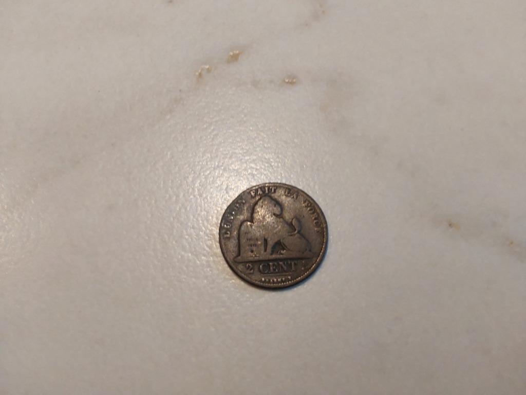 België - 2 cent - 1871, Ophalen