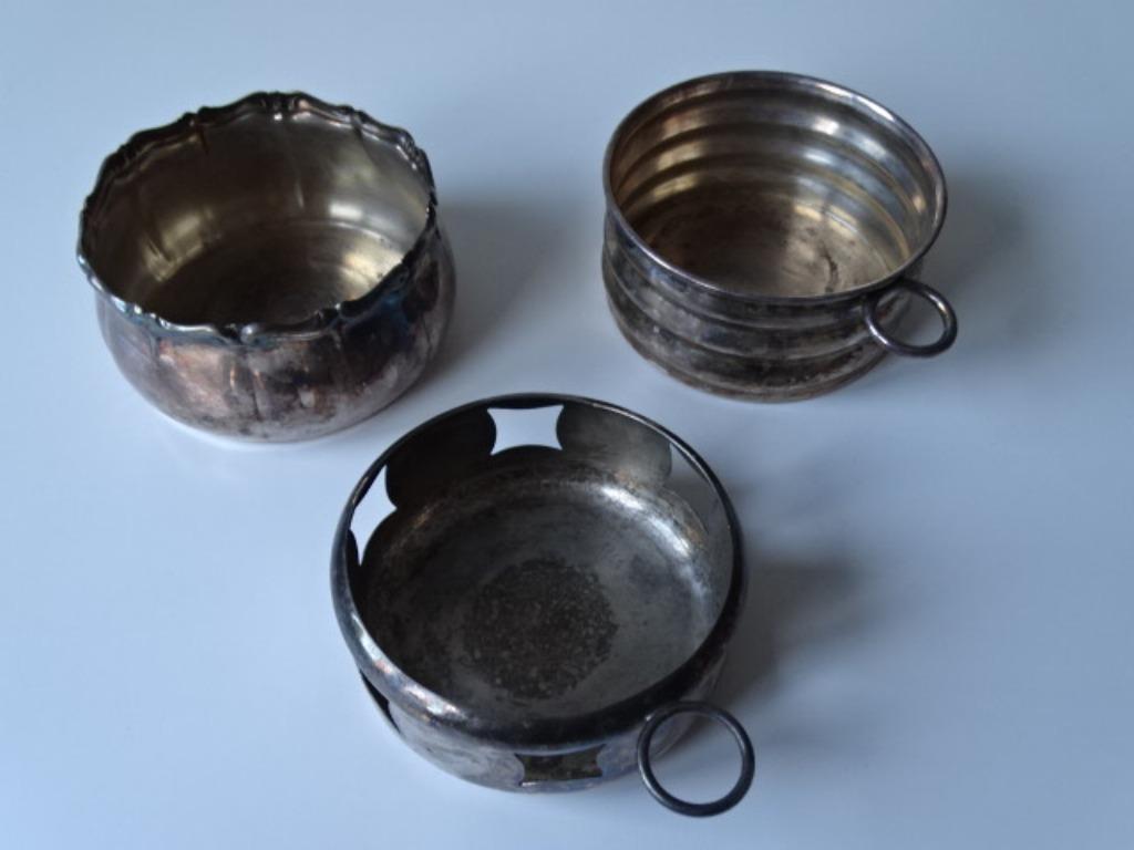 3 Porte-bouteilles en métal argenté, à la pièce ou lot, Moins de 50 cm, Enlèvement ou Envoi, Moins de 5 bouteilles, Utilisé