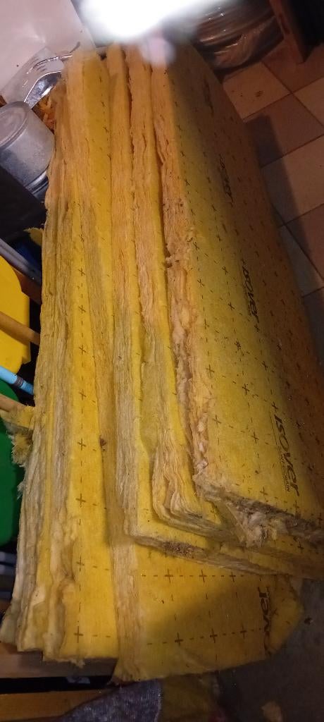 6 panneaux isolants Isover – 150  59  4 cm, Bricolage & Construction, Laine de verre, Enlèvement, Utilisé, 4 à 8 cm