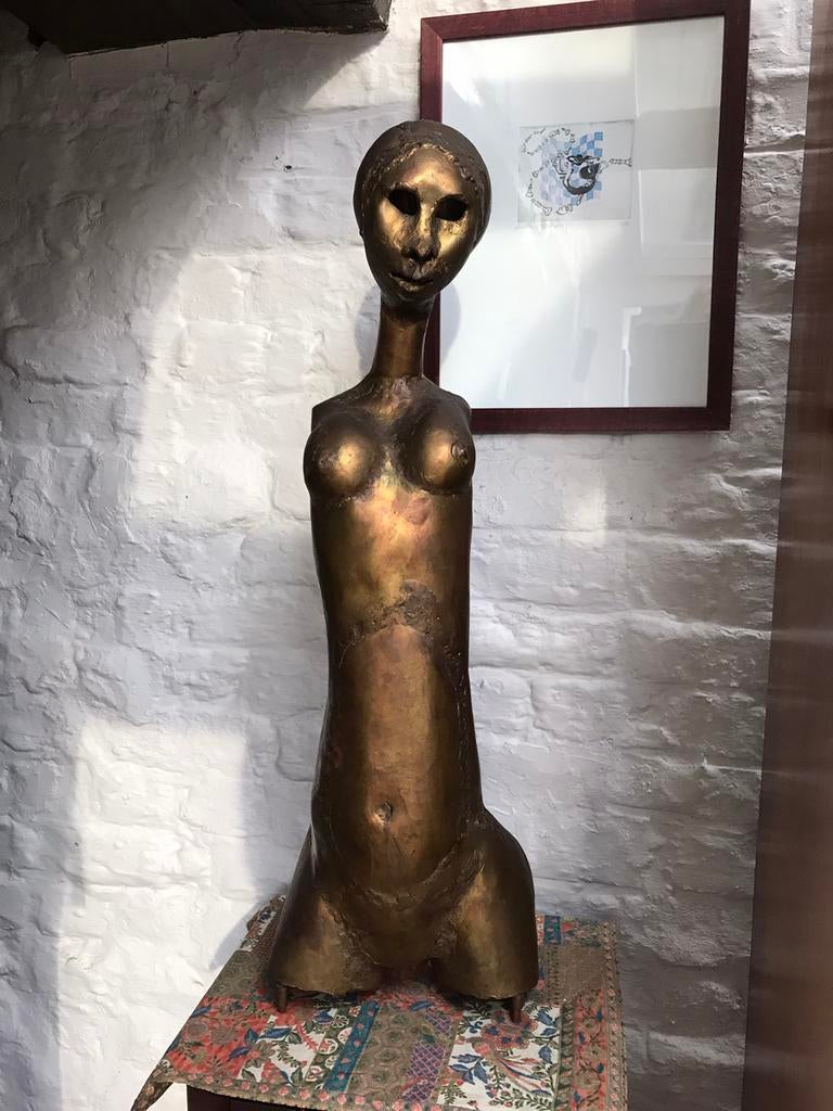 Naakte vrouw, Jef Claerhout (1937-2022), Antiek en Kunst, Ophalen, Brons