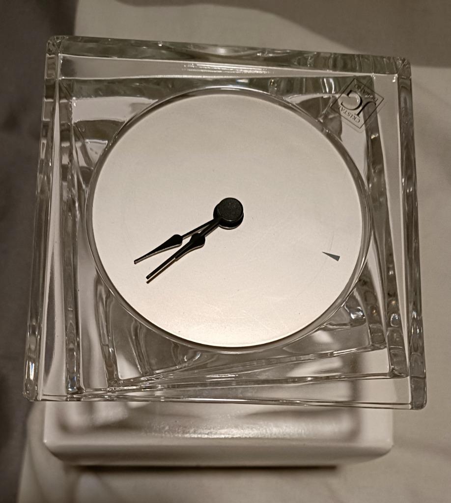 Crystal Table Clock, Enlèvement ou Envoi, Comme neuf, Analogique, Réveil ou Horloge