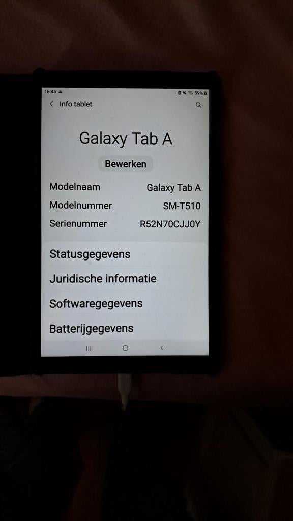 Samsung Galaxy tab a sm 510, 10 inch, 32 GB, Uitbreidbaar geheugen, Ophalen of Verzenden