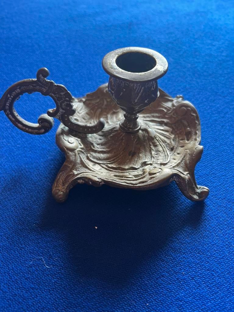 Victoriaanse messing kamer kaarshouder G.Johnson, Ophalen of Verzenden, Koper of Brons