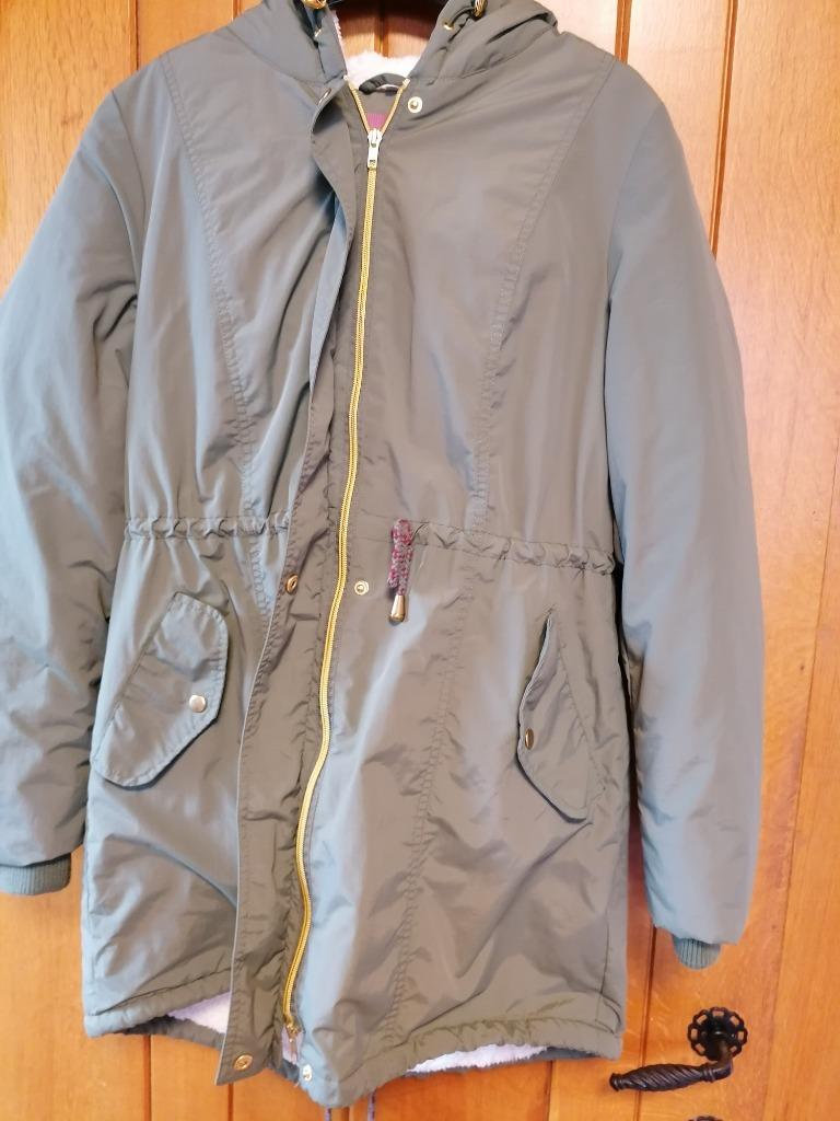 Manteau chaud kaki taille 40, Enlèvement ou Envoi, Porté