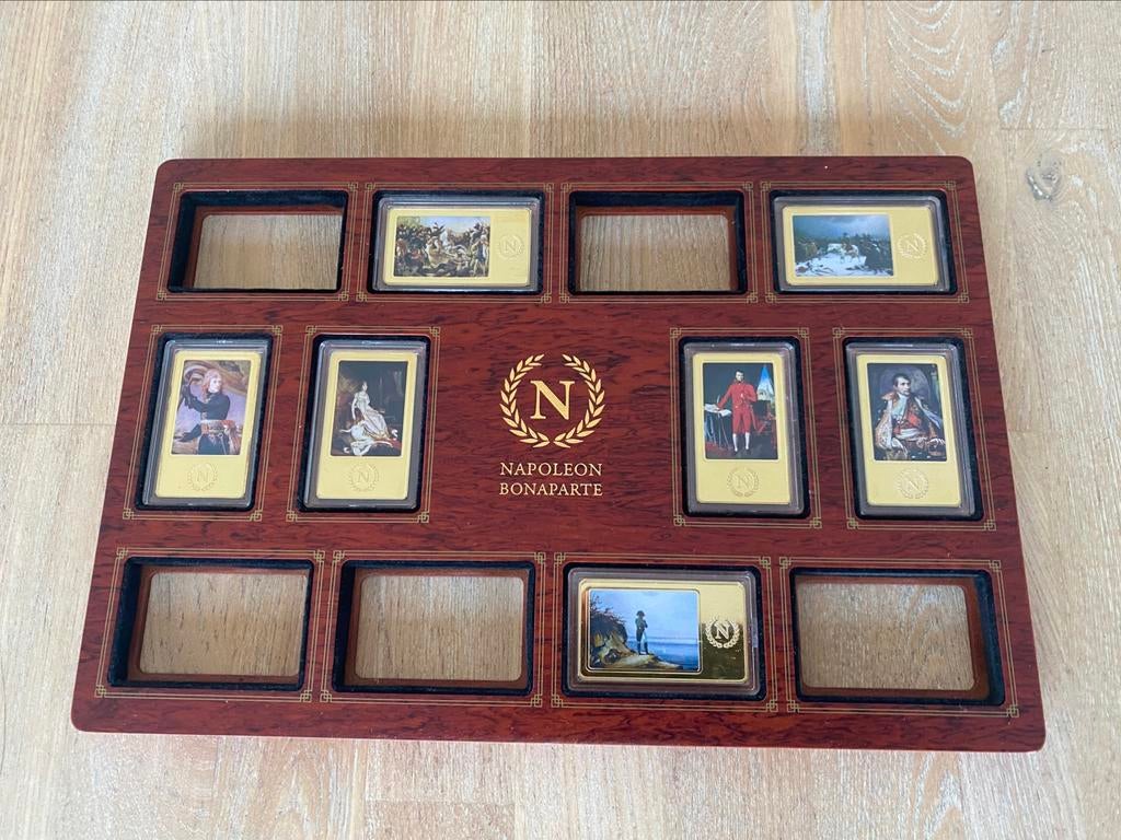 Het leven van Napoleon in zwaar vergulde baren, Timbres & Monnaies, Monnaies | Belgique, Enlèvement ou Envoi, Plaqué or, Série