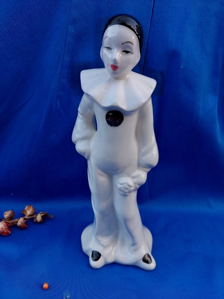 Pierrot porselein .22 cm. Uitstekende staat.Vintage., Ophalen of Verzenden