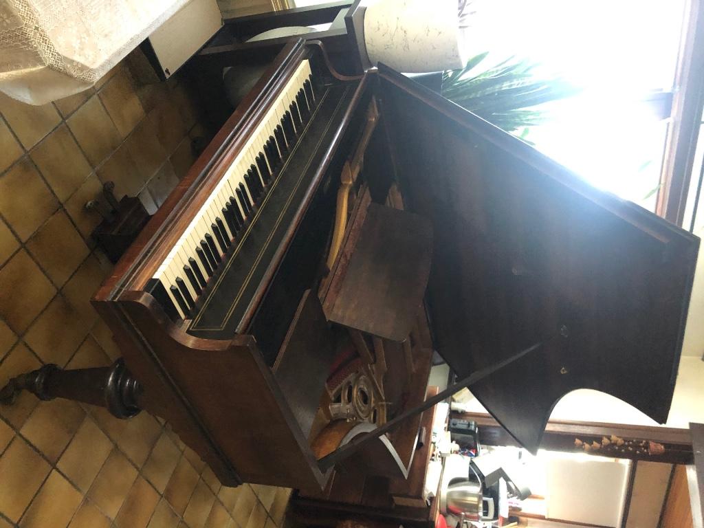 Piano 1/4 de Queue, Musique & Instruments, Pianos, Enlèvement, Utilisé, Brun, Piano