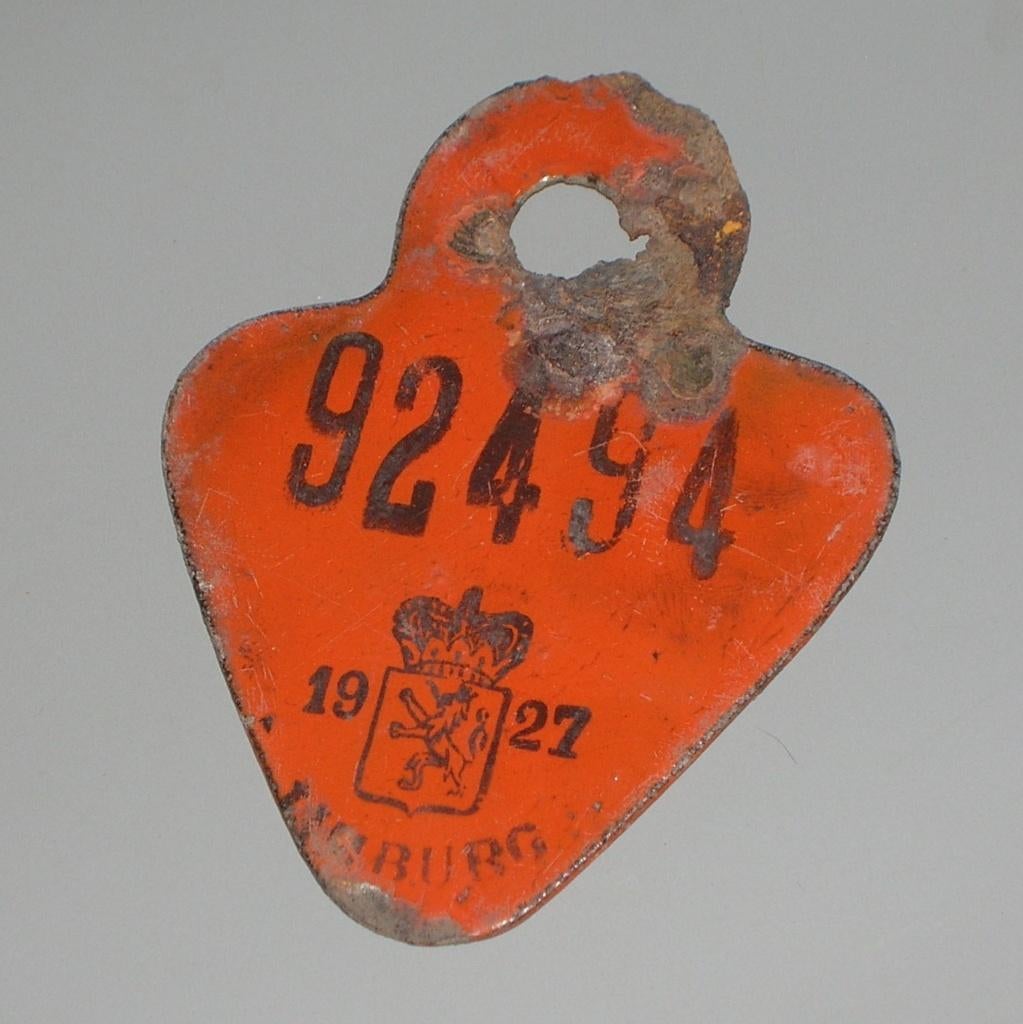 Fietsplaat van 1927, Ophalen of Verzenden