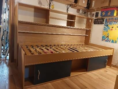 Lit bibliotheque et coffre pour enfant- ados, Maison & Meubles, Enlèvement