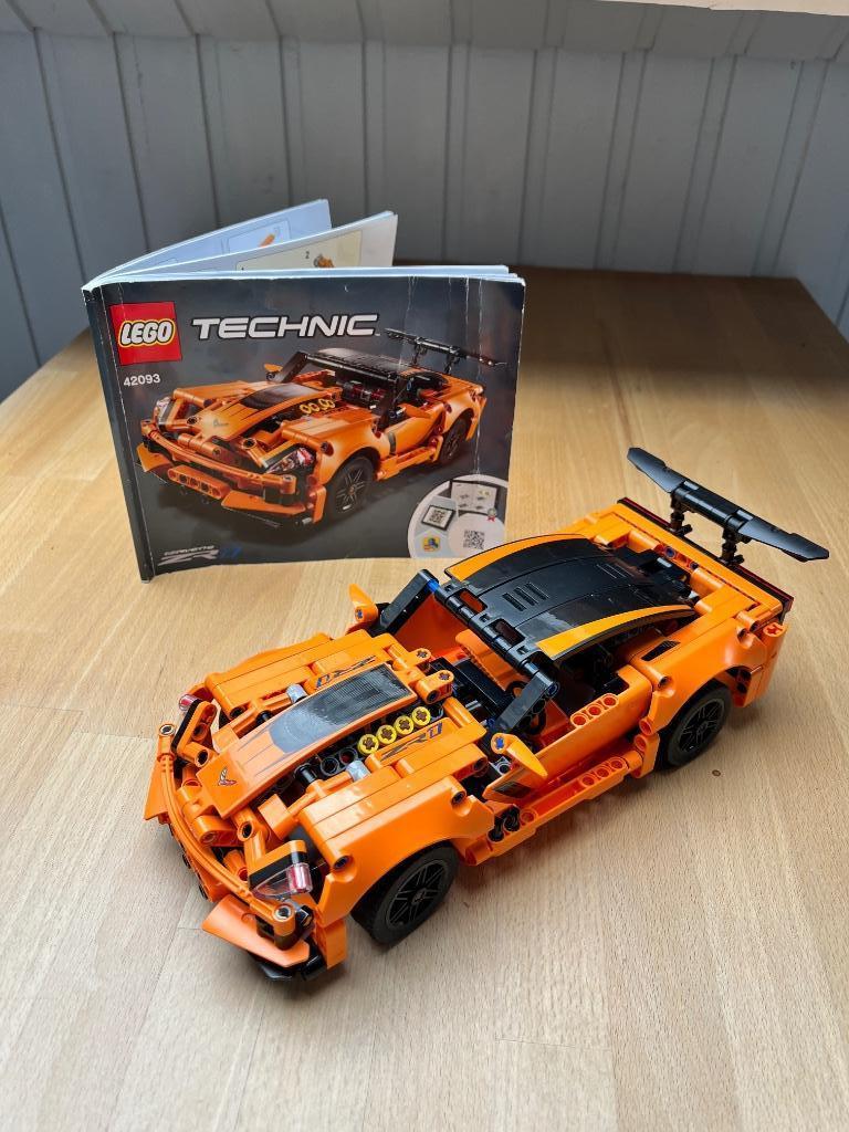 Lego technic Corvette 42093, Ophalen, Zo goed als nieuw, Complete set, Lego