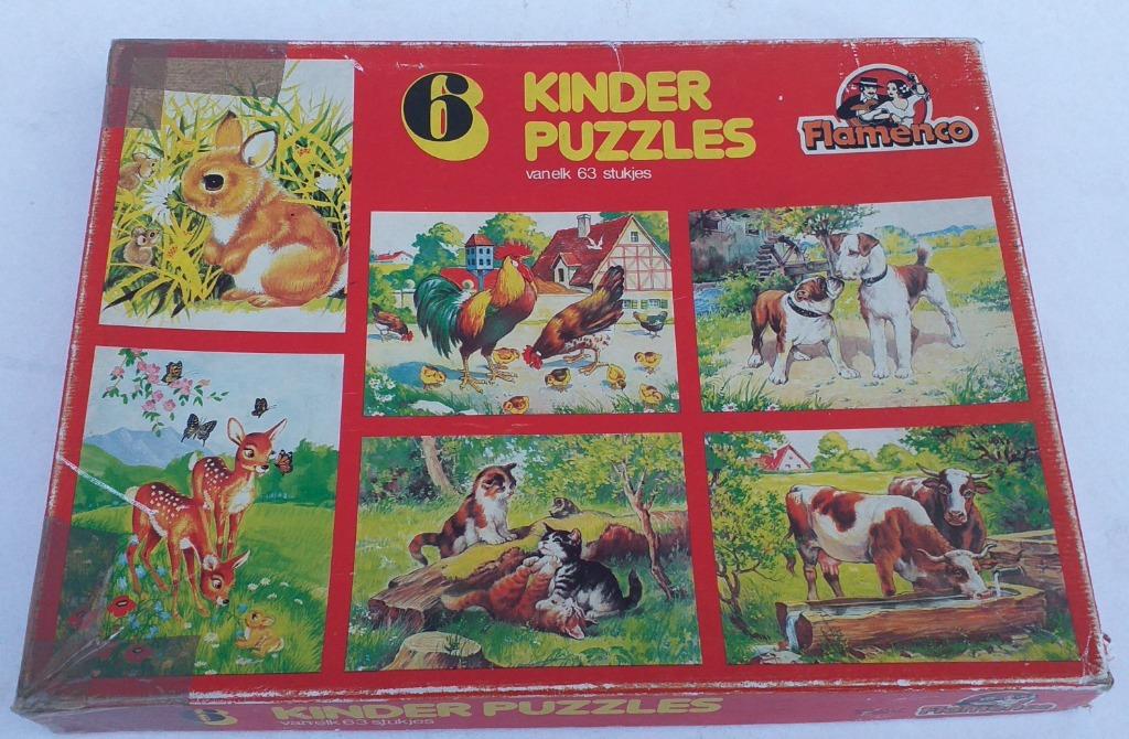 6 vintage puzzels, Kinderen en Baby's, Ophalen of Verzenden