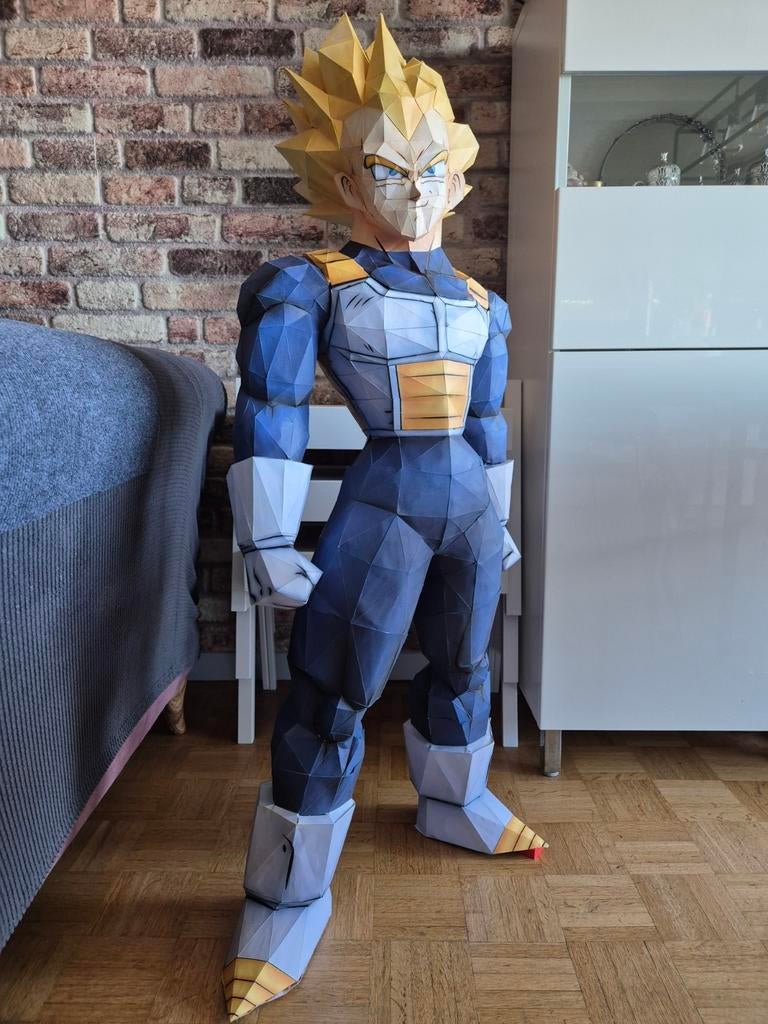 figurines papercraft Vegeta 120cm, Ophalen, Zo goed als nieuw
