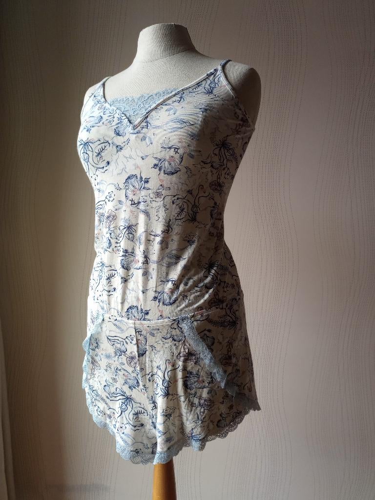 Nachtkleedje van Hunkemöller, Kleding | Dames, Ondergoed en Lingerie, Hunkemöller, Ophalen of Verzenden, Blauw, Nachtkleding