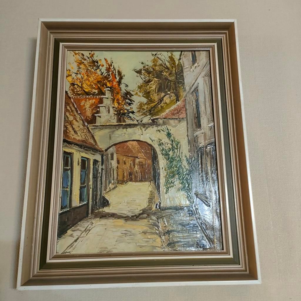 schilderij van begijnhof in Brugge, Enlèvement