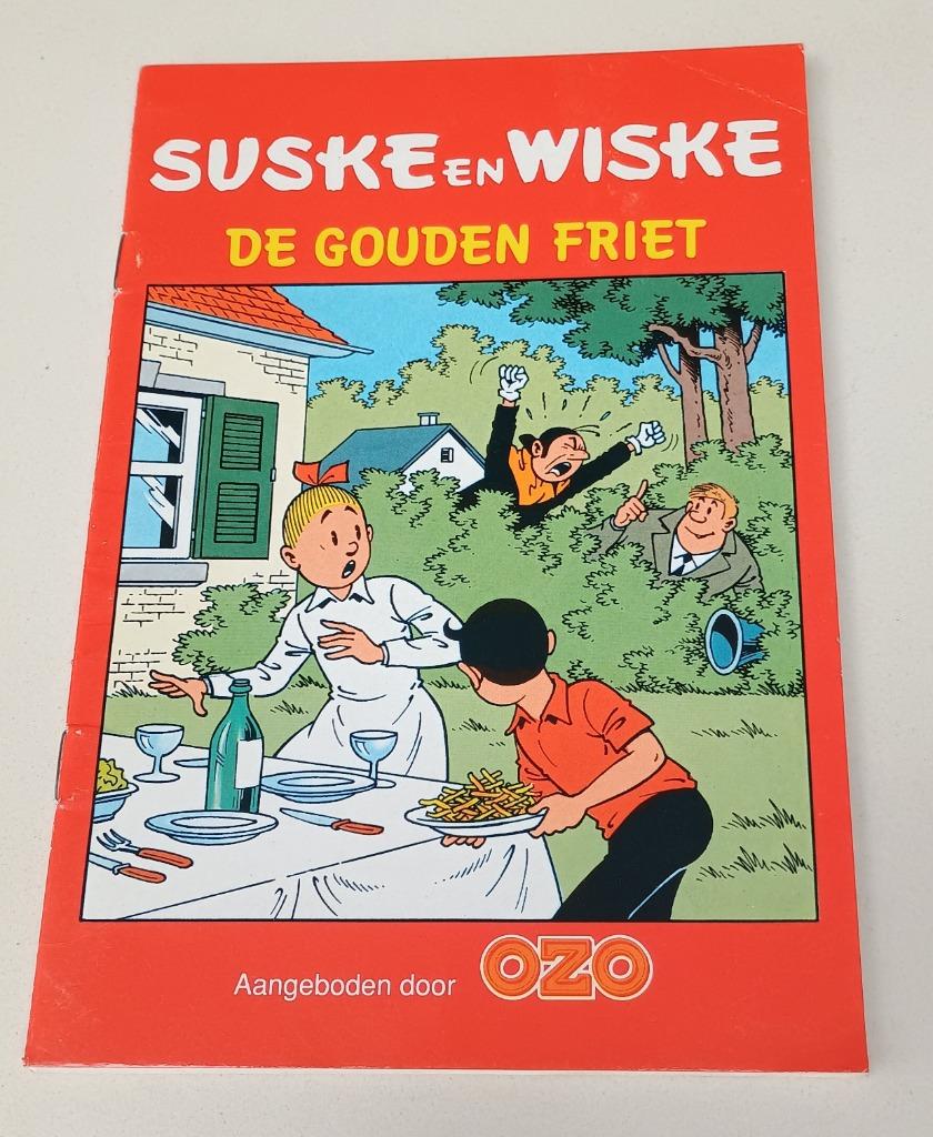 Suske en Wiske promo album De Gouden Friet A5-OZO, Enlèvement, Bob et Bobette